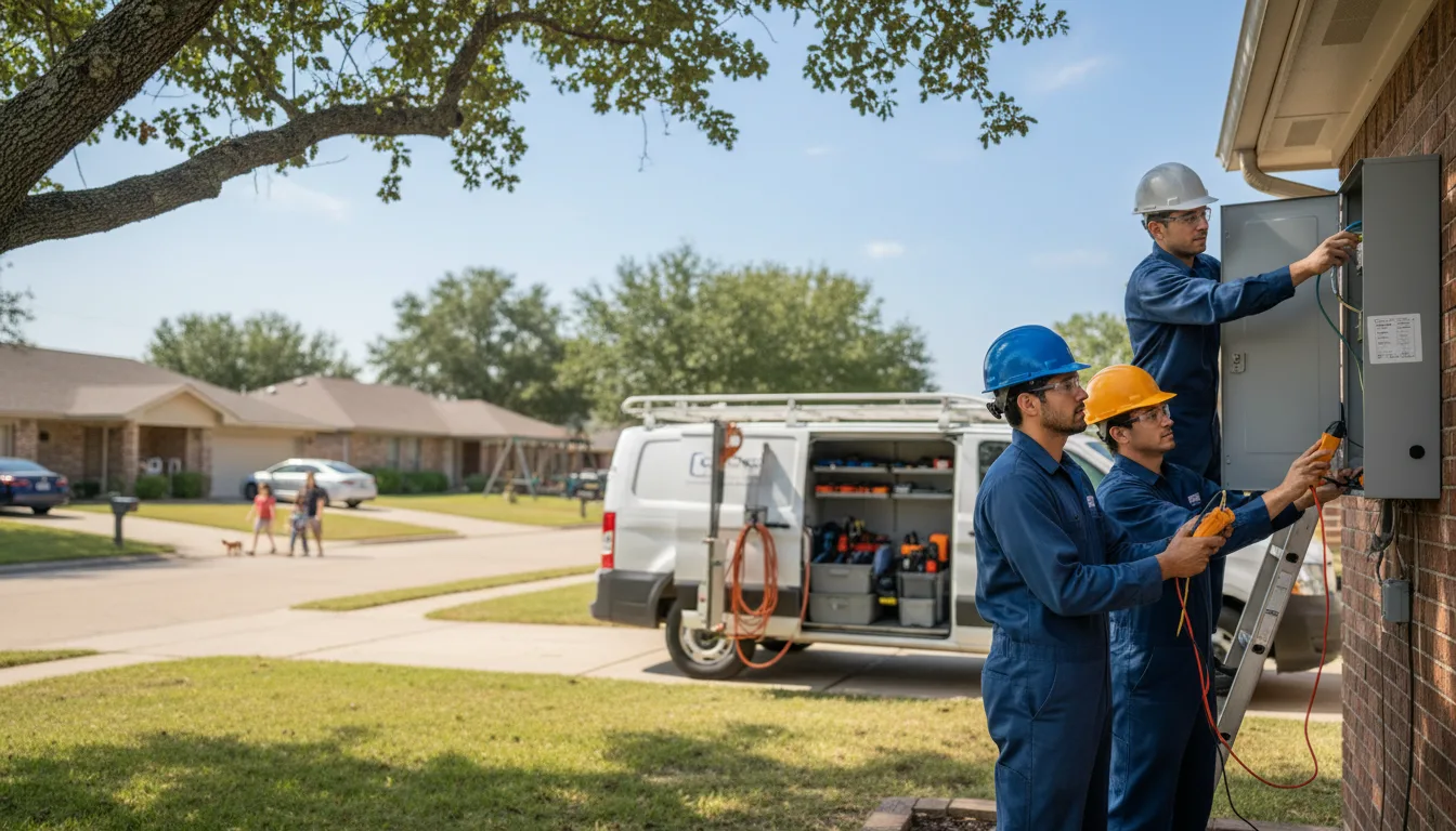 Certified electrician providing emergency electrical services in New Llano, LA